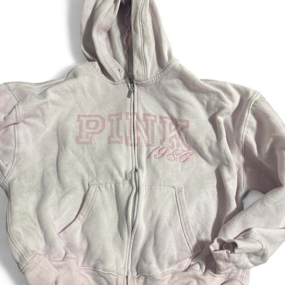 Victoria-s-secret Women's Pink and Purple Hoodie